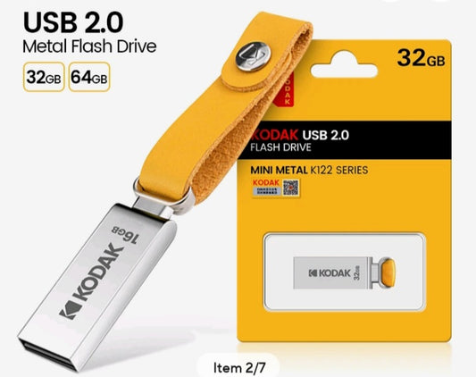 20 pcs originale Kodak k122 métal usb flash drive 32 gb Memory stick pen drive USB 2.0 pendrive High Flash Disk U Disk memoria